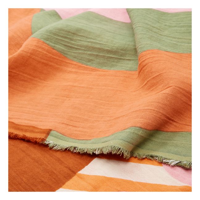 Fouta Carte postale - 2 places | Orange