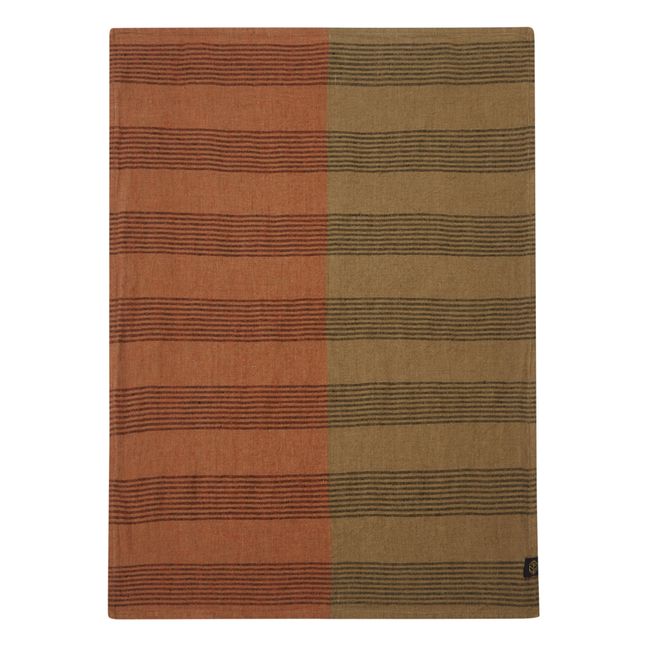 Tischdecke Porto aus Leinen  | Olive