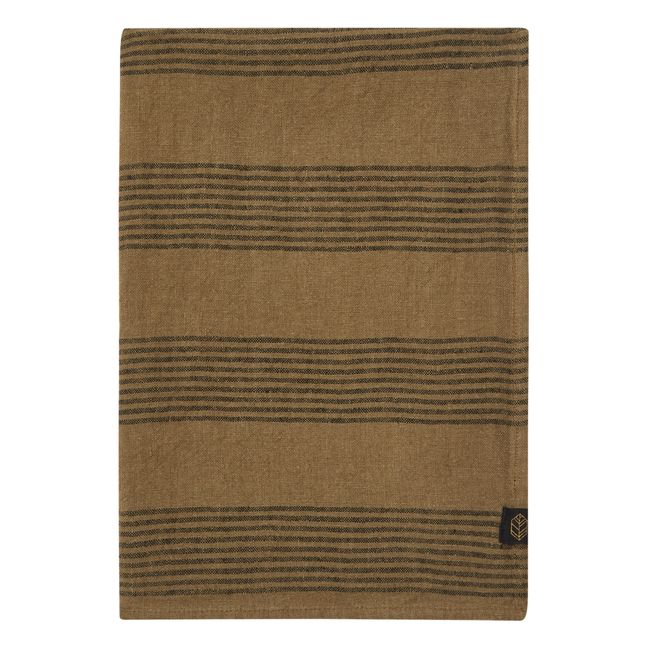 Tischdecke Porto aus Leinen  | Olive