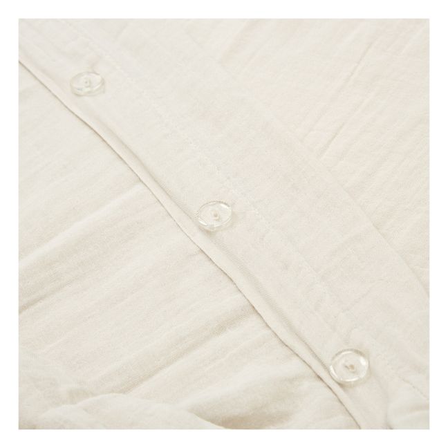 Bettbezug Dili aus Baumwollvoile  | Kreidefarbe