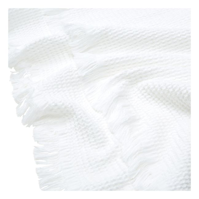 Drap de bain Timor en nid d'abeille | Blanc