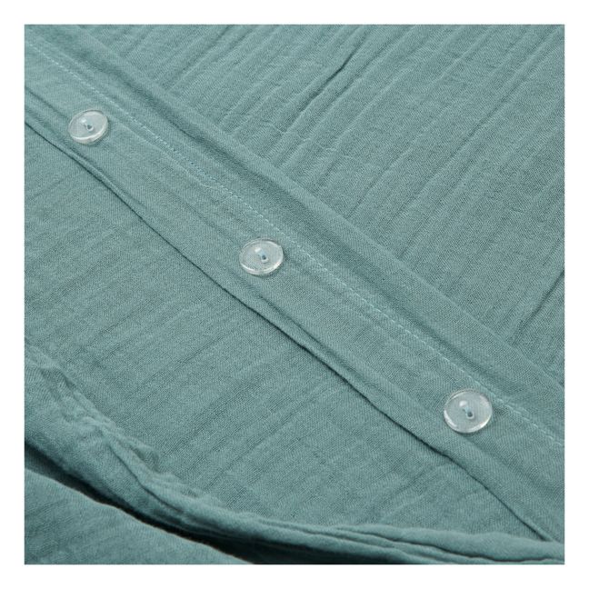 Bettbezug Dili aus Baumwollvoile  | Bleu stone