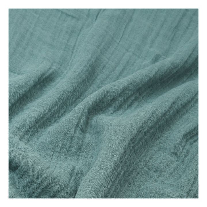 Bettbezug Dili aus Baumwollvoile  | Bleu stone- Produktbild Nr. 2