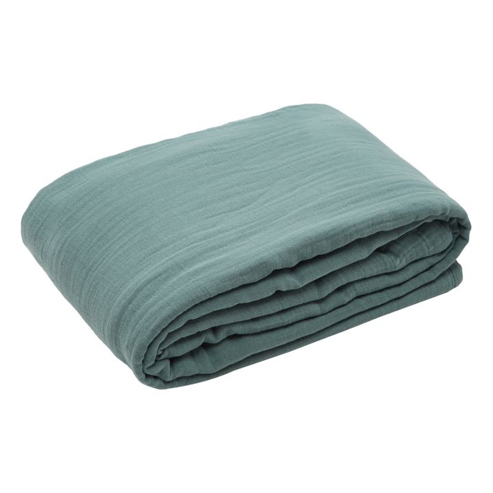Bettbezug Dili aus Baumwollvoile  | Bleu stone- Produktbild Nr. 1