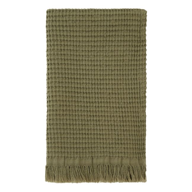 Timor honeycomb guest towel | Verde Kaki
