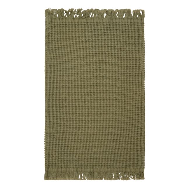 Timor honeycomb guest towel | Verde Kaki