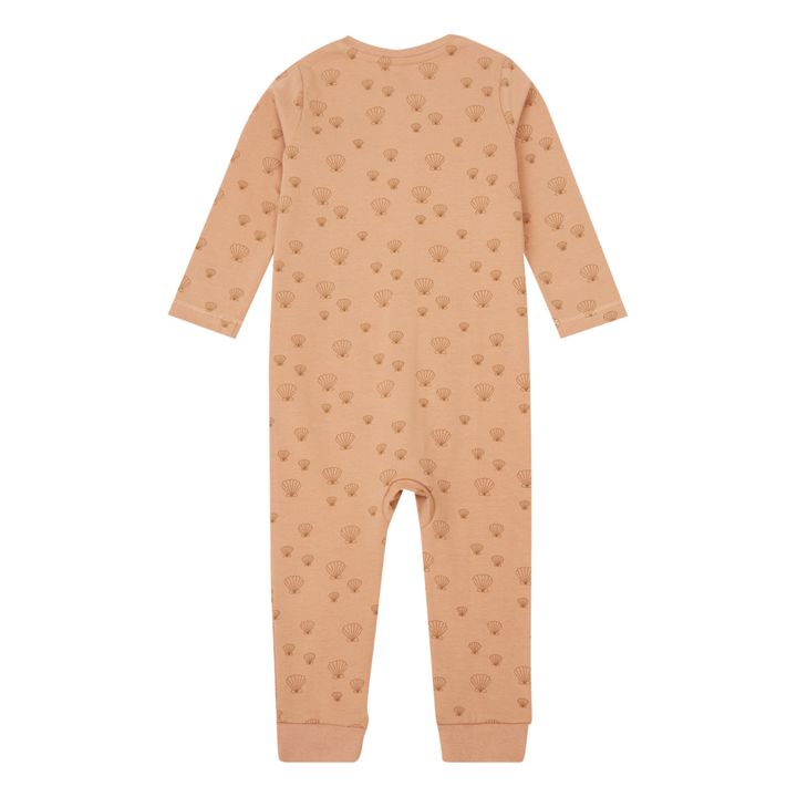 Pyjama Birk ohne Füßchen aus Bio-Baumwolle | Altrosa- Produktbild Nr. 1