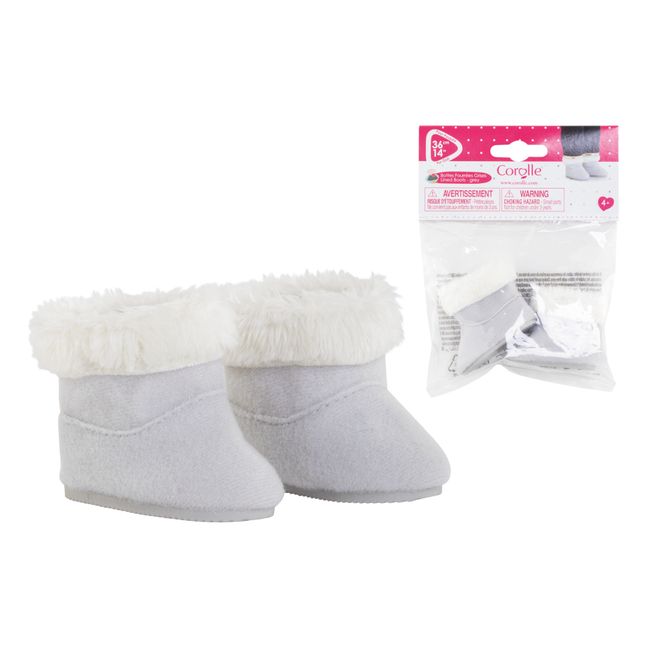 Corolle Doll Fur-Lined Boots | Grey