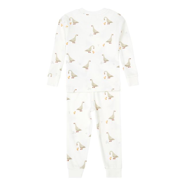 Pijama de algodón orgánico Mamá Oca | Crudo