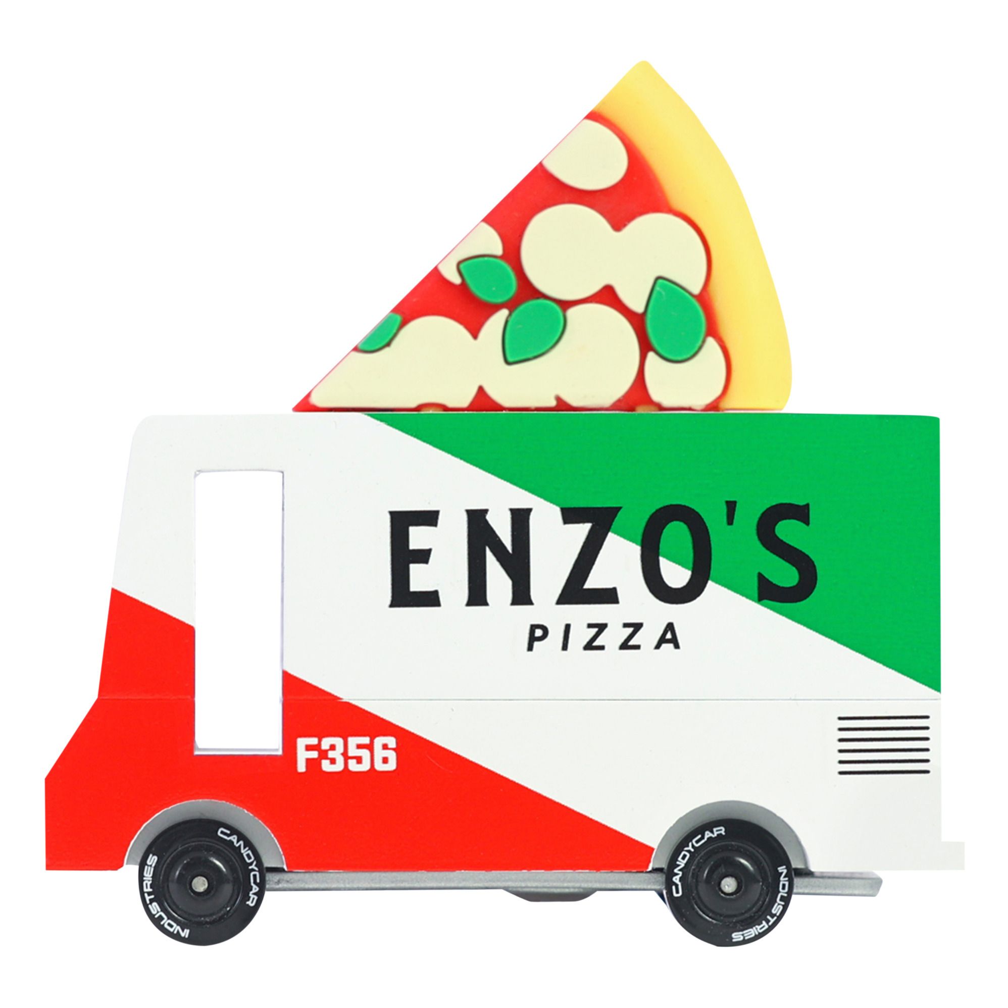 Candylab Pizza-Auto aus Holz