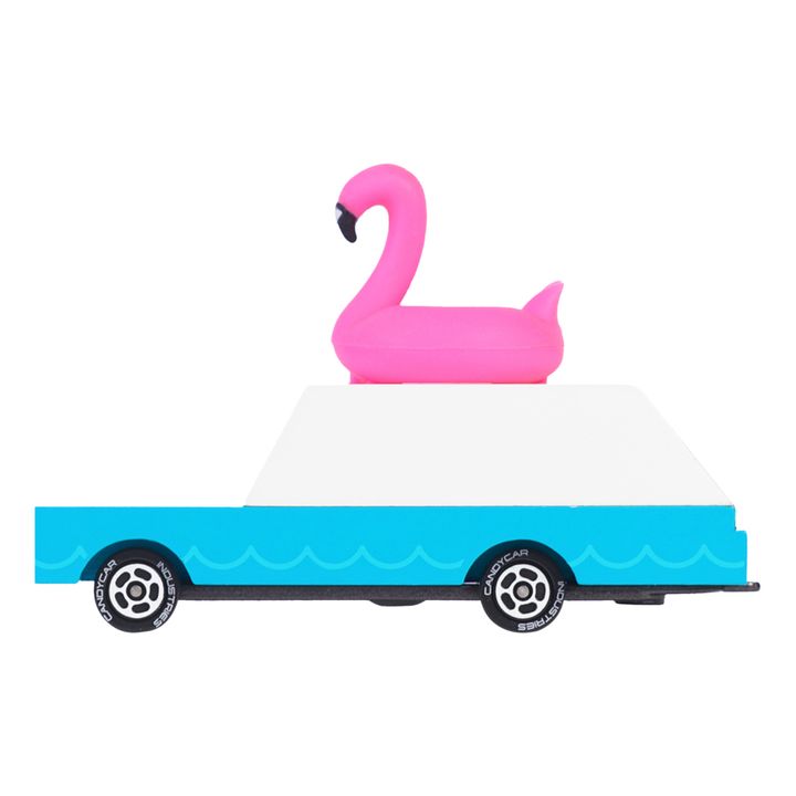 Pink Flamingo Wooden Car- Immagine del prodotto n°0