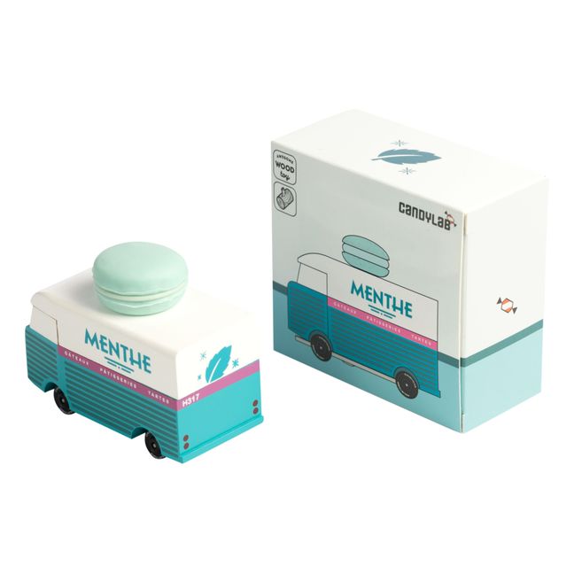 Coche de madera Macarrón de menta