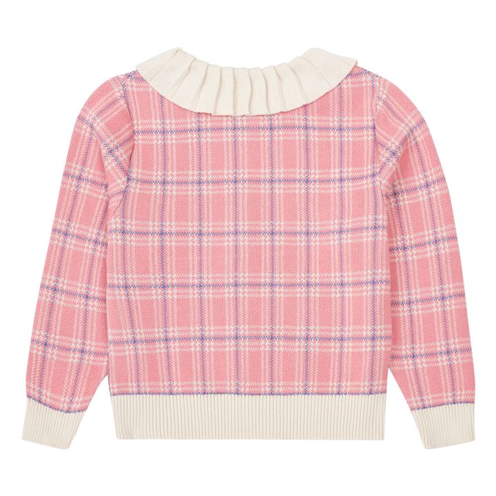 Checked Cardigan | Pink- Product image n°6