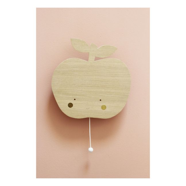 Caja de musica manzana de madera