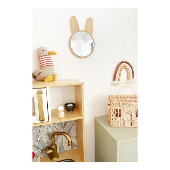 Holzspiegel Hase