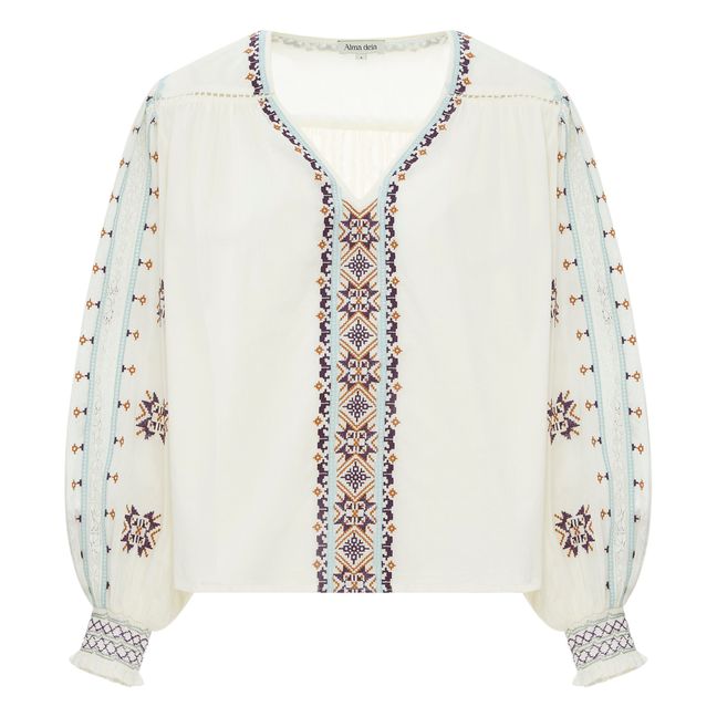 Camicetta ricamata | Bianco