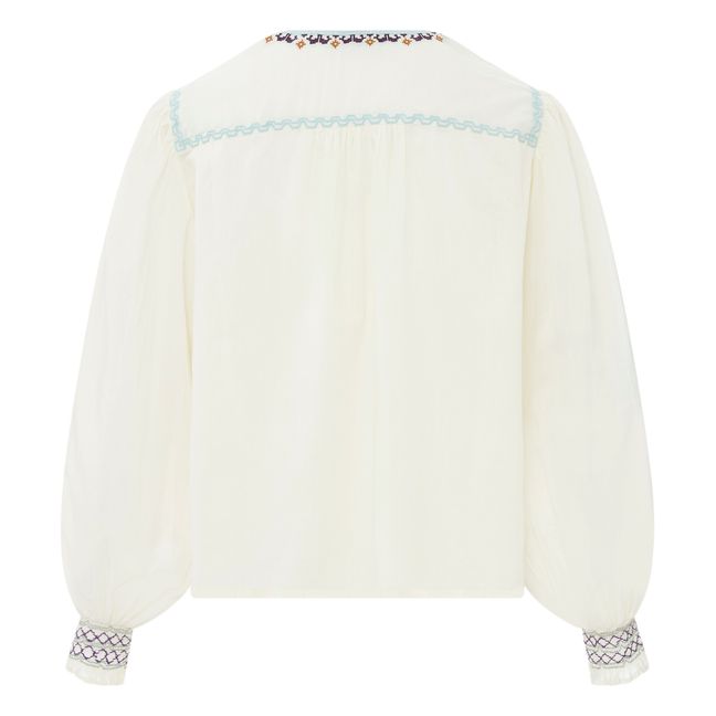 Camicetta ricamata | Bianco