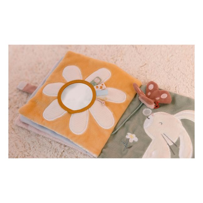 Libro de tela de actividades - Flores y mariposas