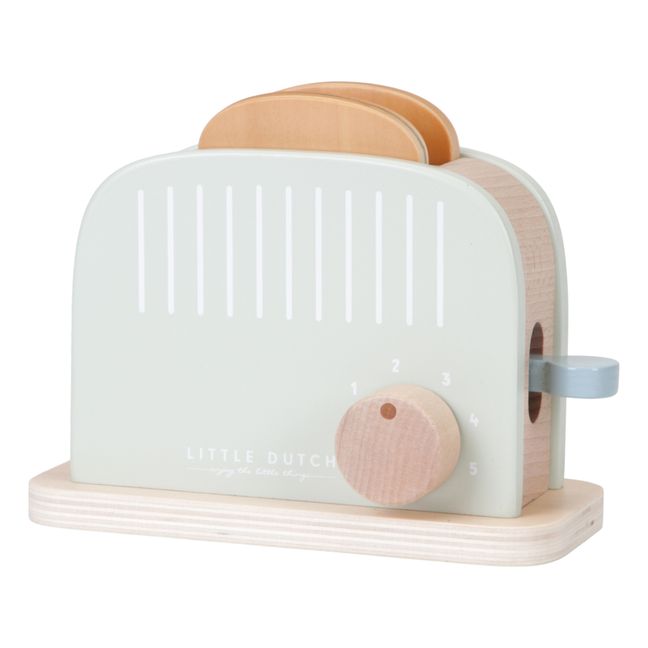 Toaster aus Holz und Zubehör