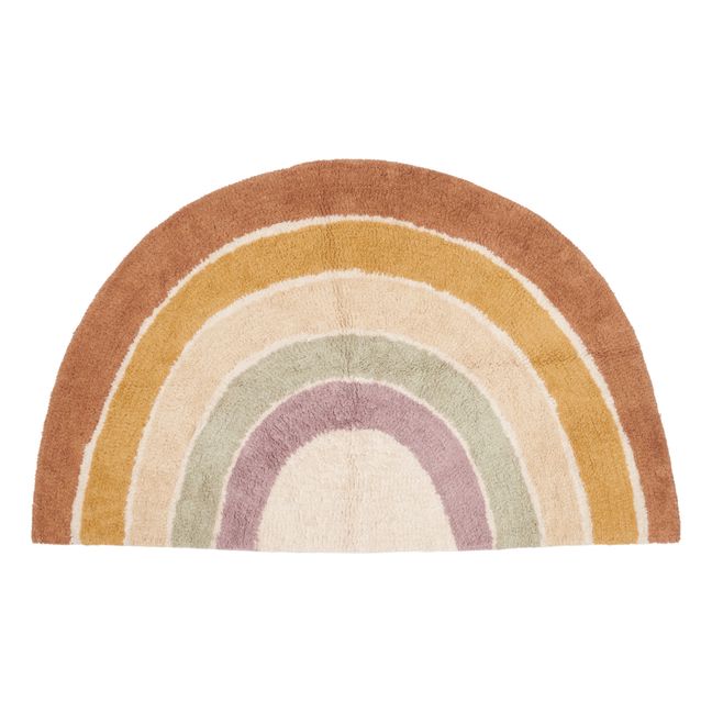 Vintage-Teppich Rainbow Shape aus Bio-Baumwolle