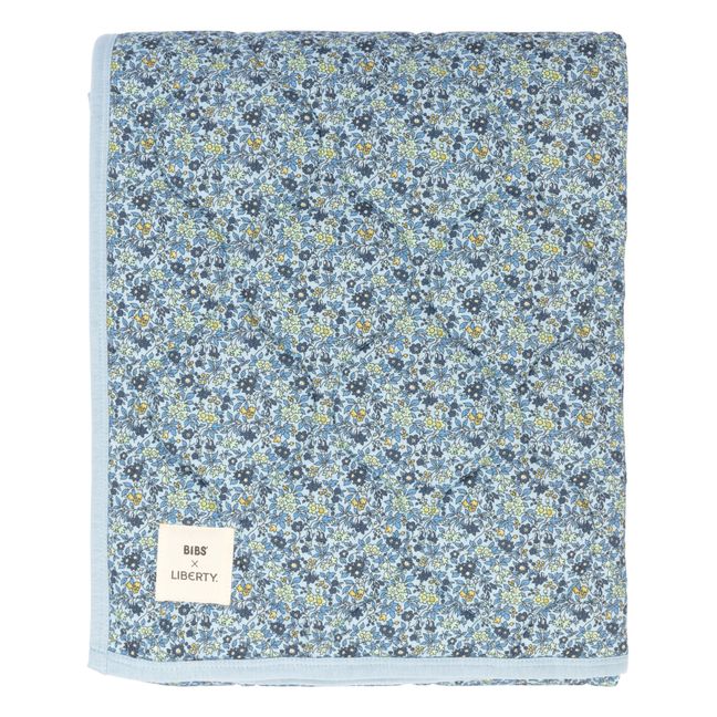 Bibs x Liberty Quilted Blanket | Light blue