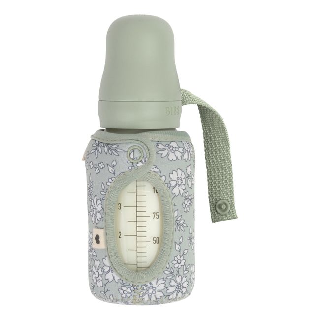 Hülle für Nuckelflasche - Bibs & Liberty | Salbei