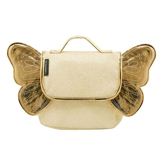 Cartable Papillon Paillette | Doré