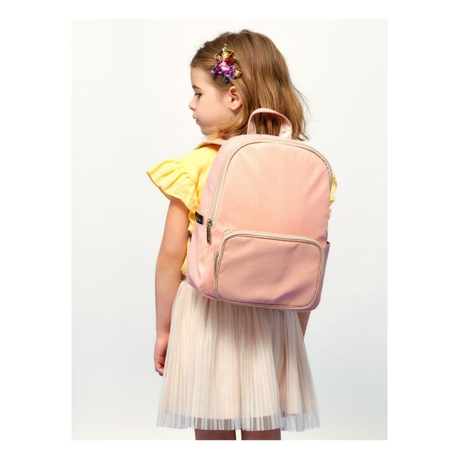 Small Glitter Backpack | Coral