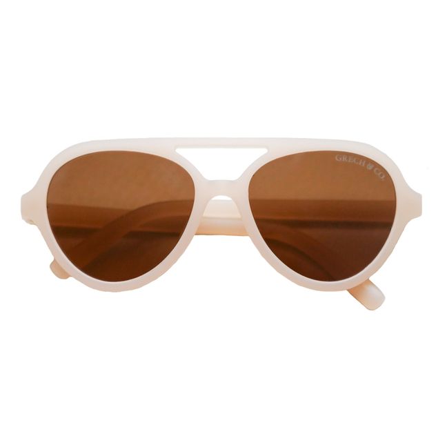 Aviator Sunglasses | Cream