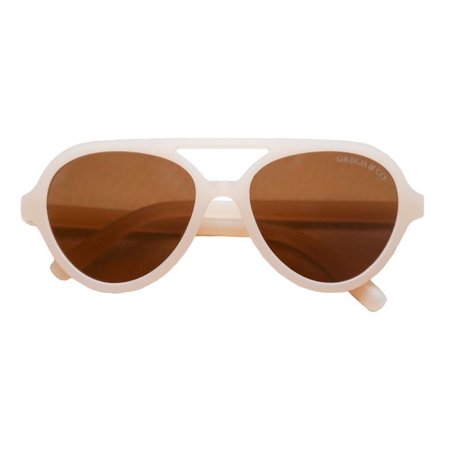 Lunettes de Soleil Aviator | Crème