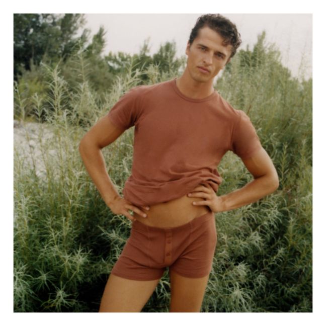 Albar Organic Cotton Boxers | Terracotta