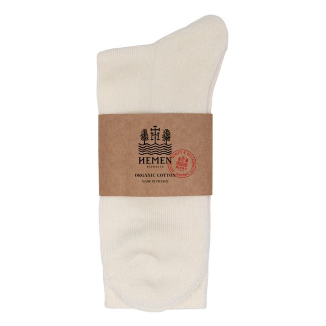 2er-Set Socken aus Bio-Baumwolle | Weiß