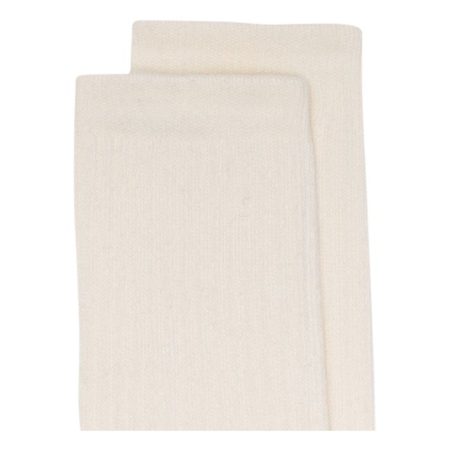 Lote de 2 calcetines de algodón ecológico | Blanco