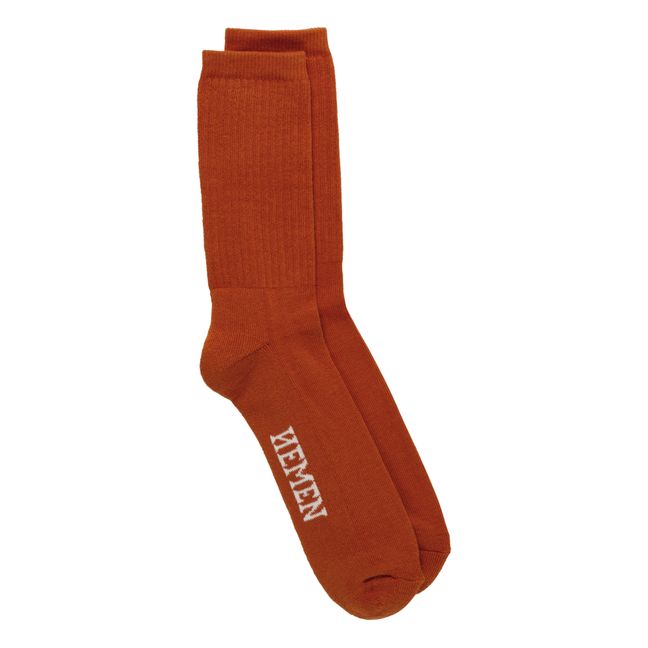 Socken Bio-Baumwolle | Terracotta