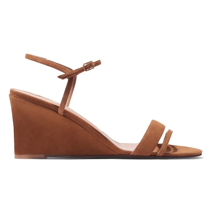 Einfache Plateau-Sandalen | Karamel- Produktbild Nr. 0