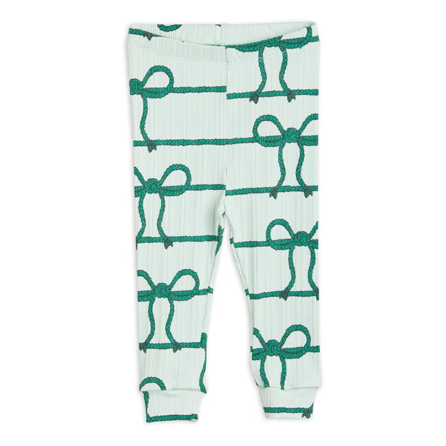 Leggings para bebé de algodón orgánico Nudo | Verde