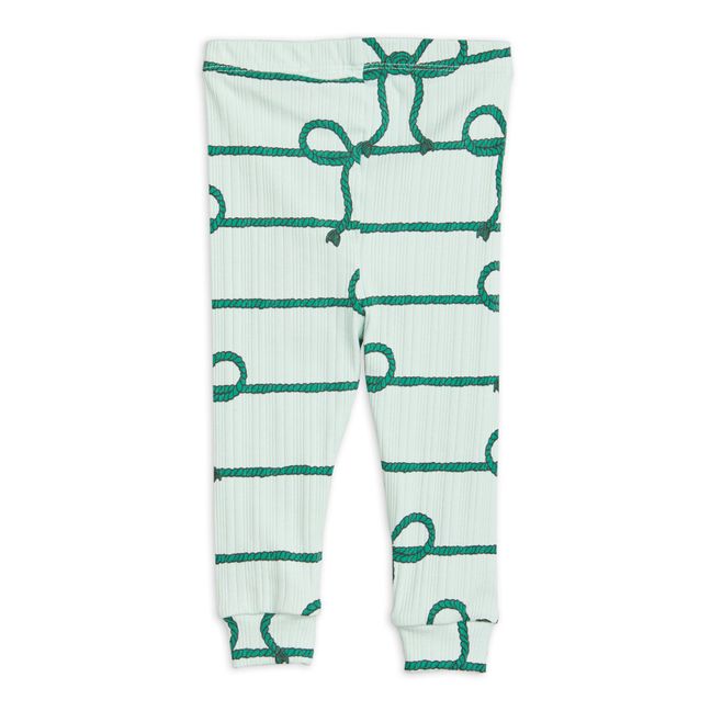 Leggings para bebé de algodón orgánico Nudo | Verde