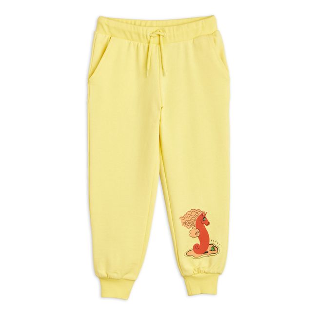 Pantalones jogger de algodón orgánico Cabalito de mar | Amarillo