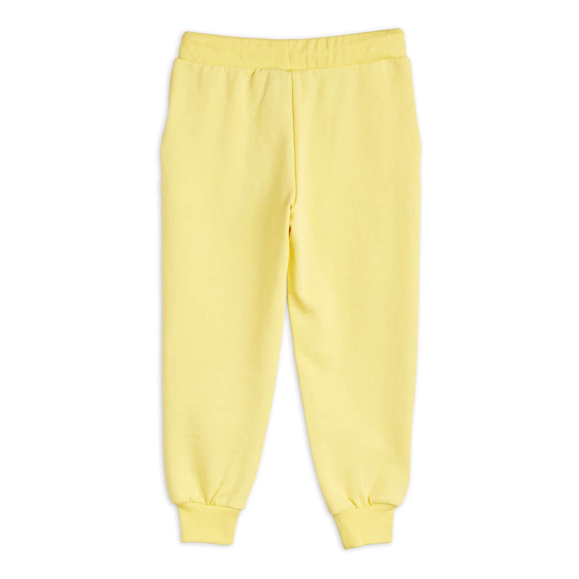 Yellow and cheap white joggers