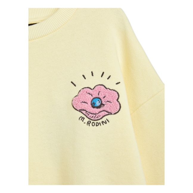 Sweatshirt aus Bio-Baumwolle Muschel | Gelb