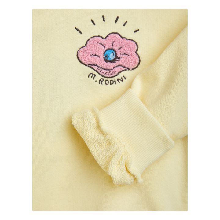 Sweat Coton Bio Coquillage | Jaune- Image produit n°2