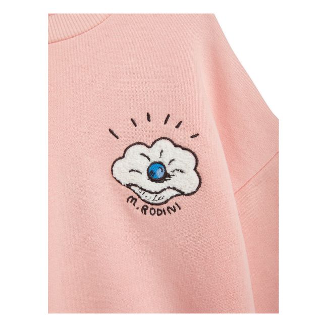 Sweatshirt aus Bio-Baumwolle Muschel | Rosa