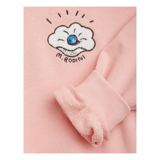 Organic Cotton Coquillage Sweatshirt | Pink