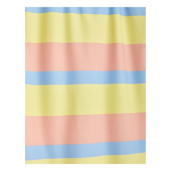 One-Piece Pastel Striped Swimsuit | Pink