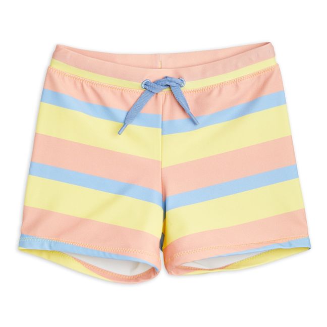 Short de Bain Rayé Pastel | Rose