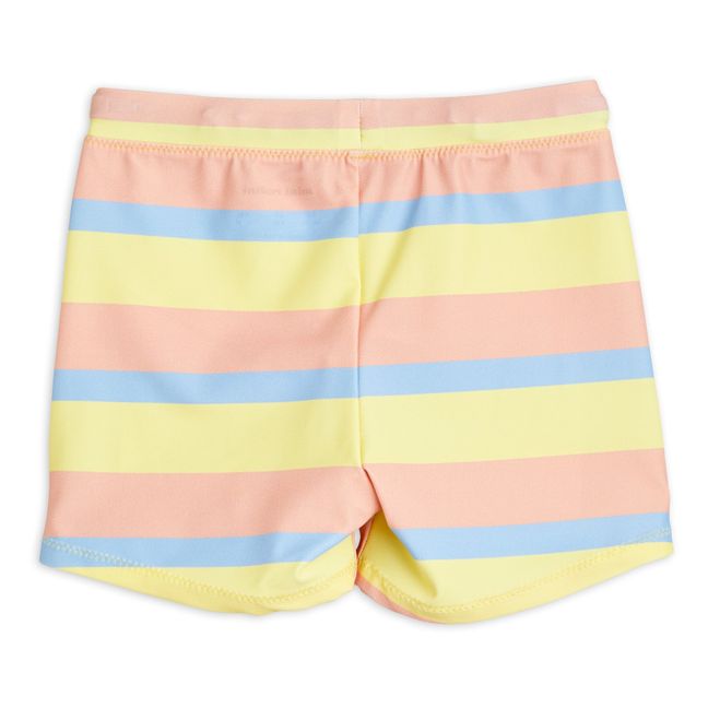 Pantaloncini da bagno a righe, tonalità pastello | Rosa
