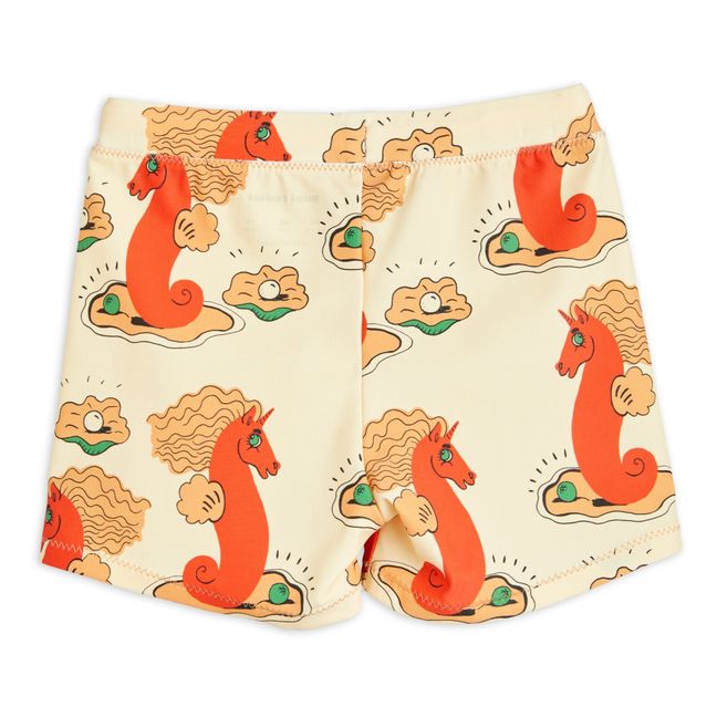Seahorse Swim Shorts | Cream
