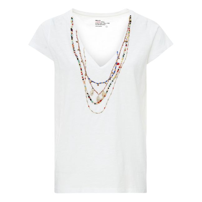 Tonton Organic Cotton Shell T-Shirt | Bianco