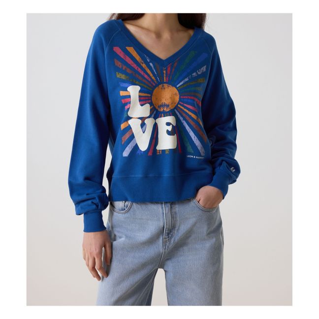 Shiva Lova Organic Cotton Sweatshirt | Blu elettrico