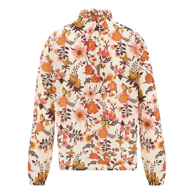 Crys Gipsy Organic Cotton Blouse | Ecru